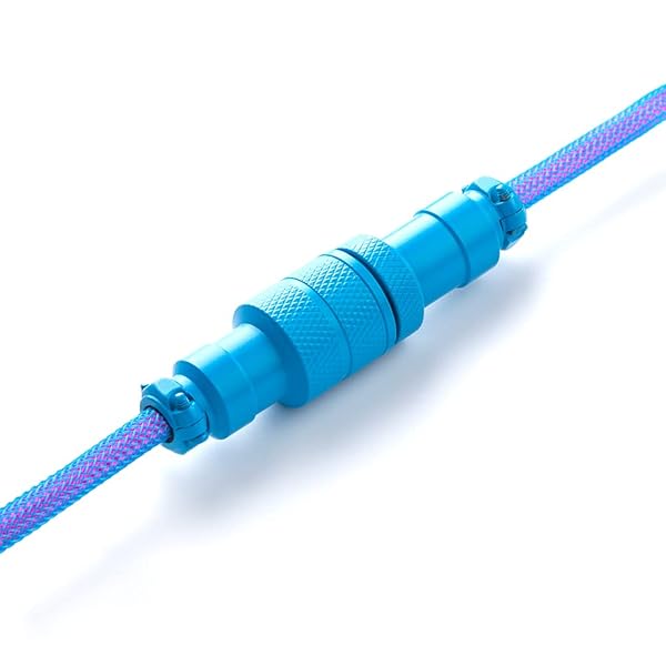 Buy CableMod Pro Coiled Keyboard Cable - Galaxy Blue, USB A to Type C, 150cm | Fast Shipping! - Image 6