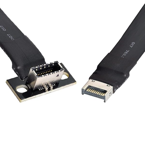 Cablecc USB 3.1 Front Panel IDC Header Male to Female Type E Motherboard Extension Data Cable 50cm - Image 4