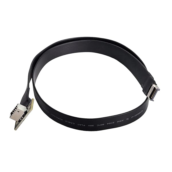 Cablecc USB 3.1 Front Panel IDC Header Male to Female Type E Motherboard Extension Data Cable 50cm