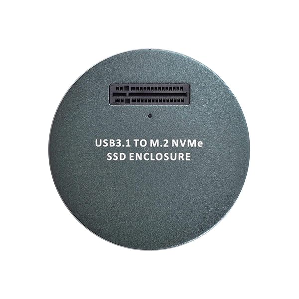 Cablecc USB 3.1 USB-C to NVME M-Key M.2 NGFF SSD External Adapter Vertical Black Color - Image 2