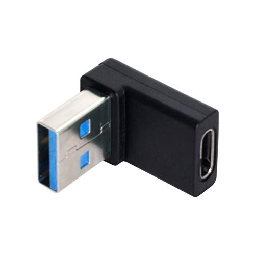 90 Degree USB-C to USB 3.0 Adapter - Cablecc Type C Female to Male for Laptop & Desktop