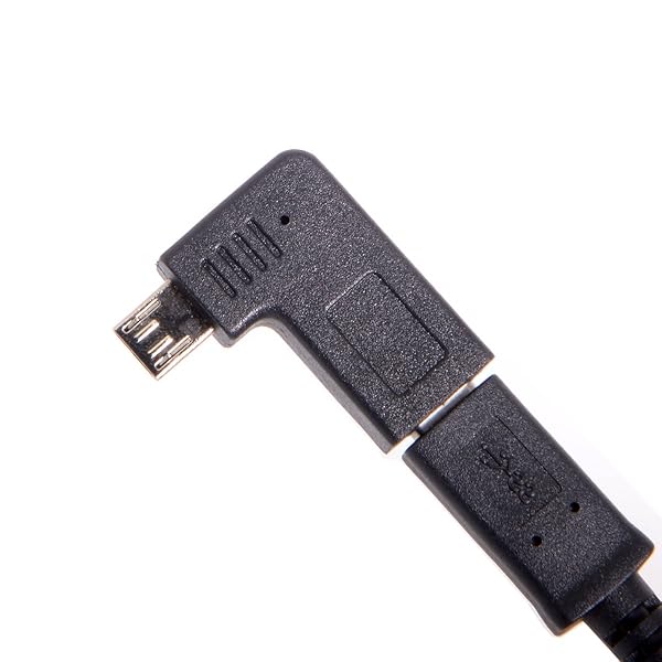 Cablecc USB-C Type-C Female to Micro USB 2.0 5Pin Male Data Adapter 90 Degree Left & Right Angled Type (Left Angled) - Image 7