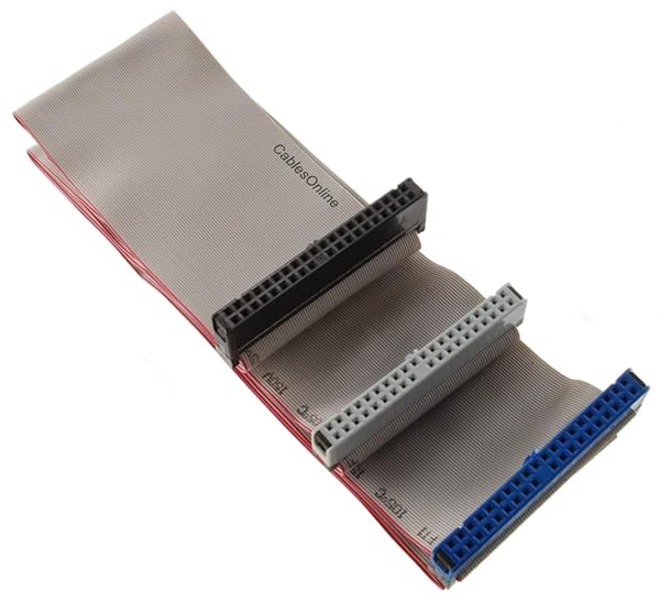 Buy CablesOnline 36-Inch Ultra ATA 40-Pin IDE Ribbon Cable - 3 Connectors, 80 Wires | FI-U03