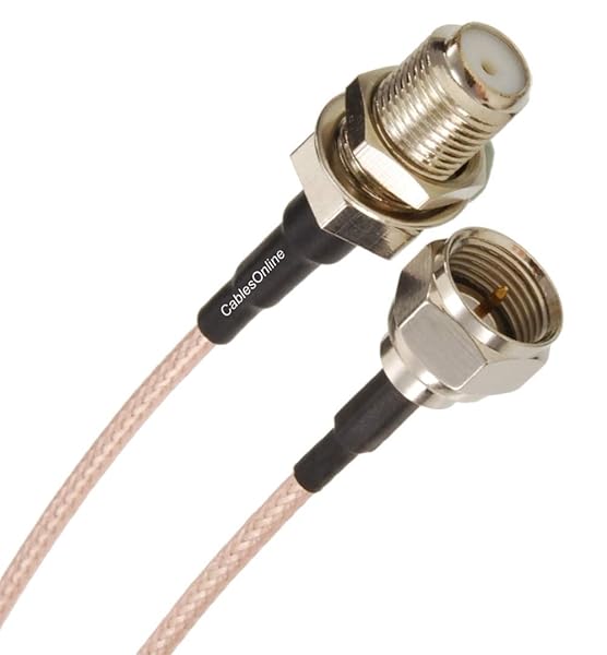 CablesOnline 6 Inch Slim Coax 75 Ohm RG179 F Type Male Female Connectors TV Satellite Antenna Extension Cable SI FF400 - Image 3