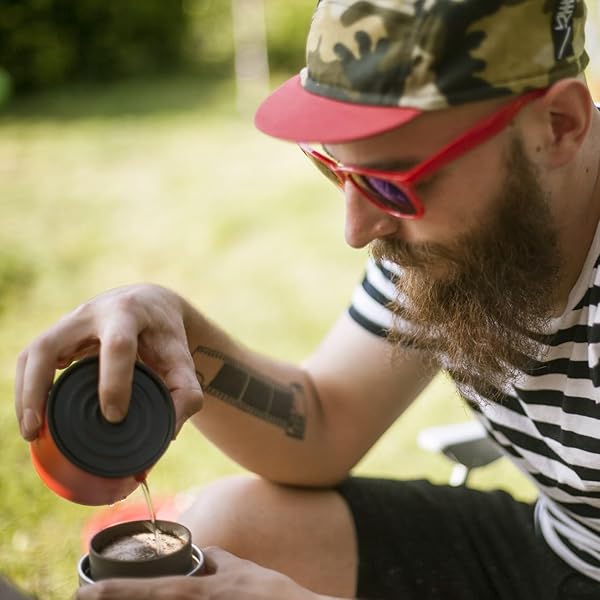 Cafflano Klassic All-in-One Coffee Maker Drip Kettle Grinder Stainless Filter Tumbler for Camping and Travel - Image 5