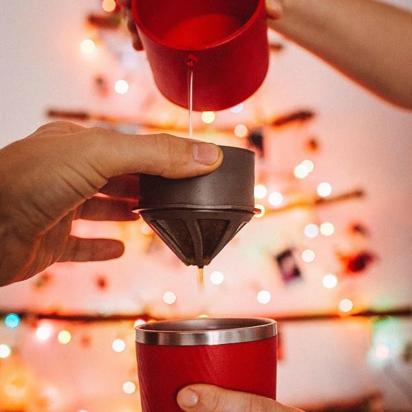 Cafflano Klassic All-in-One Coffee Maker Drip Kettle Grinder Stainless Filter Tumbler for Camping and Travel - Image 7