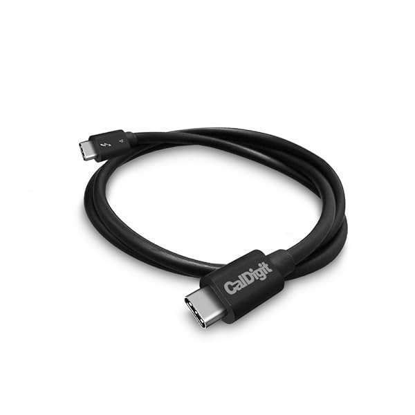 CalDigit CalDigit Thunderbolt 4 Cable - 40Gbps, 100W Power Delivery, Compatible with MacBook Pro, iMac, iPhone 15 Max (0.8m)