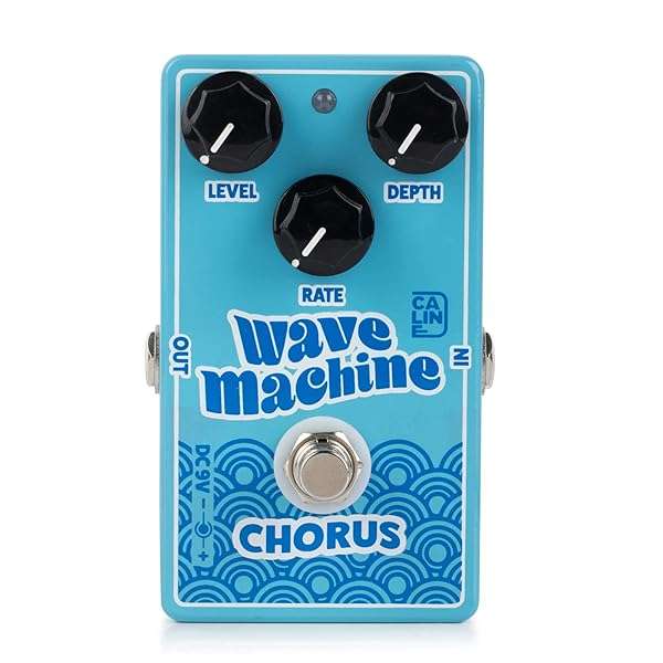 Caline Caline CP-505 Wave Machine Chorus Pedal: True Bypass, Durable Aluminum Alloy, Stunning Blue Finish