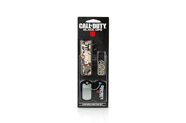 Official Call of Duty: Black Ops 4 Logo Lanyard & Dog Tag Keychain - Unique Collectible Gift Set - Image 3