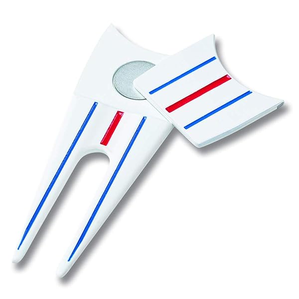 Callaway Callaway Golf 2021 Triple Track Divot Tool - Premium White Golf Accessory for Precision Play