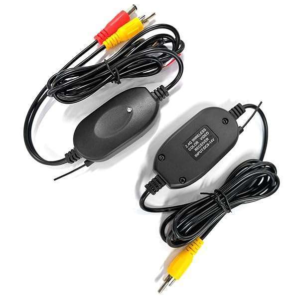 CAMECHO Camecho 2.4G Wireless Color Video Transmitter & Receiver for Vehicle Backup & Front Cameras