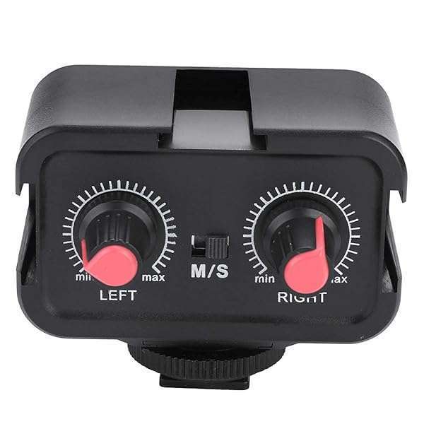 Neufday WS-V2 2-Channel Camera Mic Audio Mixer: Universal 3.5mm Adapter for DSLR Sound Enhancement