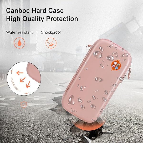 Canboc Carrying Case for Texas Instruments Ti-84 Plus CE TI-84 Plus TI-83 Plus Graphing Calculator Rose Gold Mesh Bag for Cables and Manual - Image 6