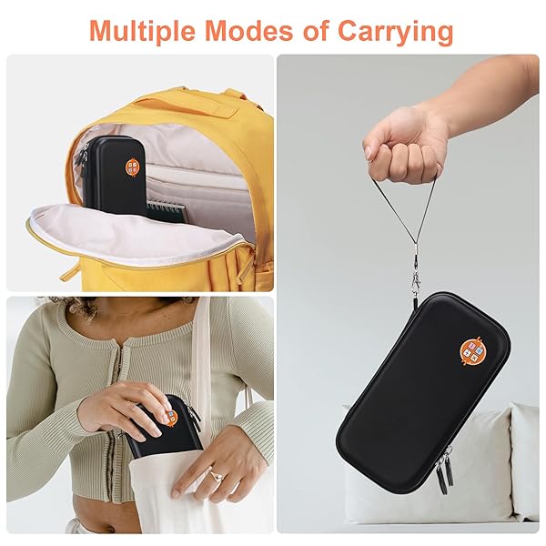 Canboc Carrying Case for Texas Instruments Ti-84 Plus CE TI-84 Plus TI-83 Plus Graphing Calculator Black Mesh Bag for Cables and Manual - Image 4