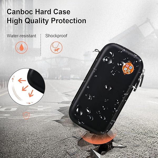 Canboc Carrying Case for Texas Instruments Ti-84 Plus CE TI-84 Plus TI-83 Plus Graphing Calculator Black Mesh Bag for Cables and Manual - Image 5