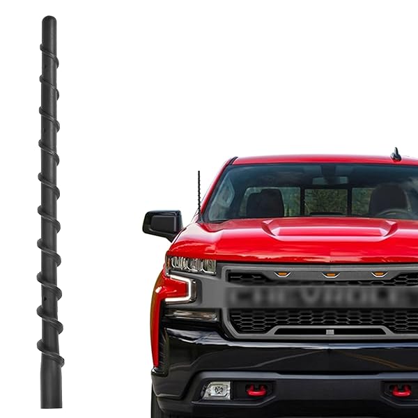 "Car Wash Proof 9" Antenna for Chevy Silverado & GMC Sierra (2009-2025) | Durable Short Replacement Accessory"