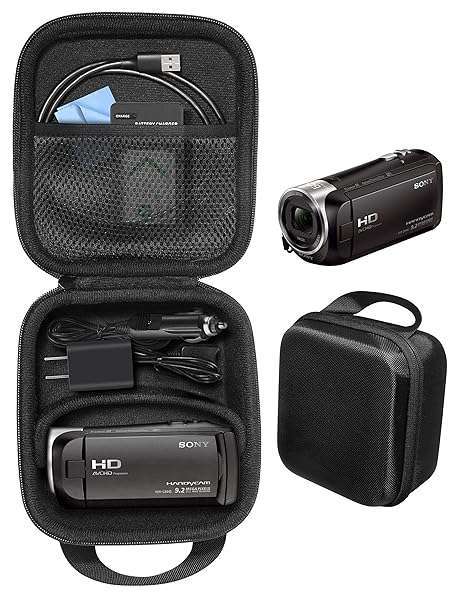CaseSack Camcorder Case for Sony HDRCX440, Canon VIXIA HF R800 & More - Ultimate Protection for Your Video Gear
