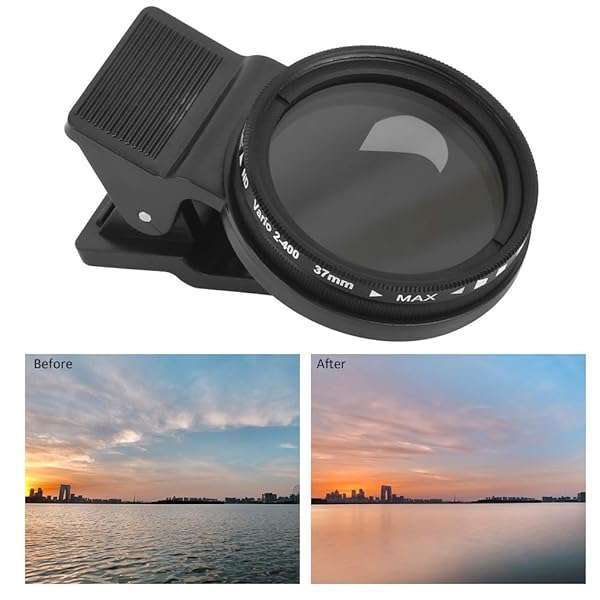 ND2-400 Neutral Density Filter for Cellphones - 37mm Adjustable Clip for All Mobile Brands - Image 5