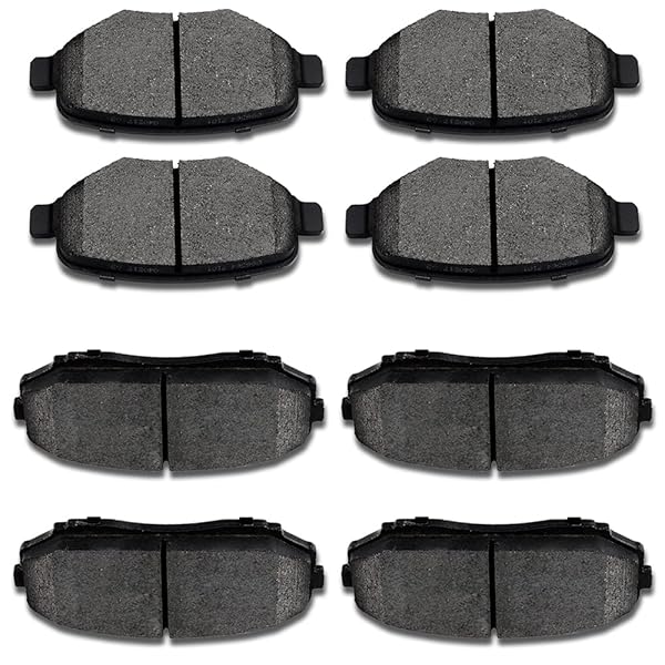 SCITOO 8pcs Ceramic Brake Pads Kit for Ford Edge, Lincoln MKX, Mazda CX-7 & CX-9 (2007-2015) - High Performance & Durable - Image 2