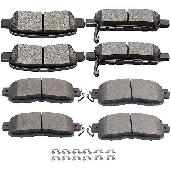 SCITOO 8pcs Ceramic Brake Pads Kit for 2013-2017 Nissan Altima - High Performance & Durable