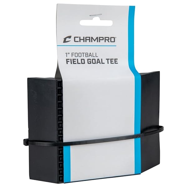 "Champro 1" Heavy Duty Rubber Football Field Goal Tee - Durable Black Tee for Optimal Performance"