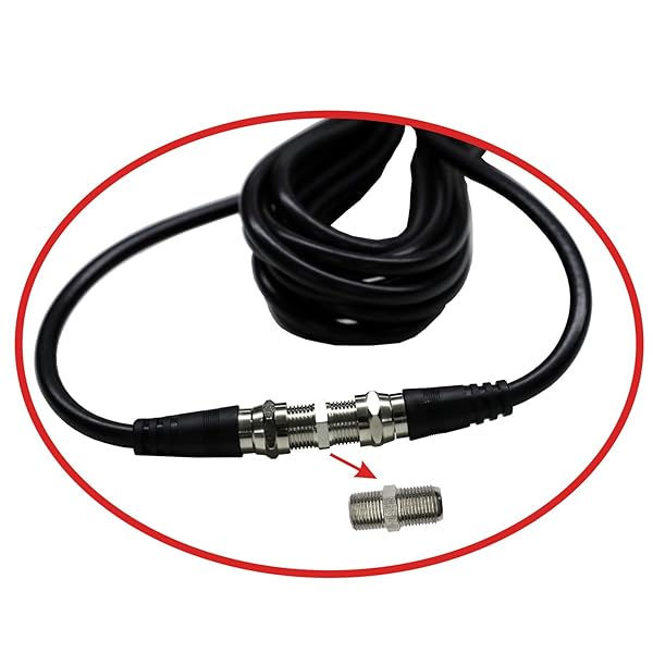 Chaowei 15ft TV Antenna Extension Coaxial Cable with Coupler and F Type Connector for Digital TV and Satellite Cable - Image 5