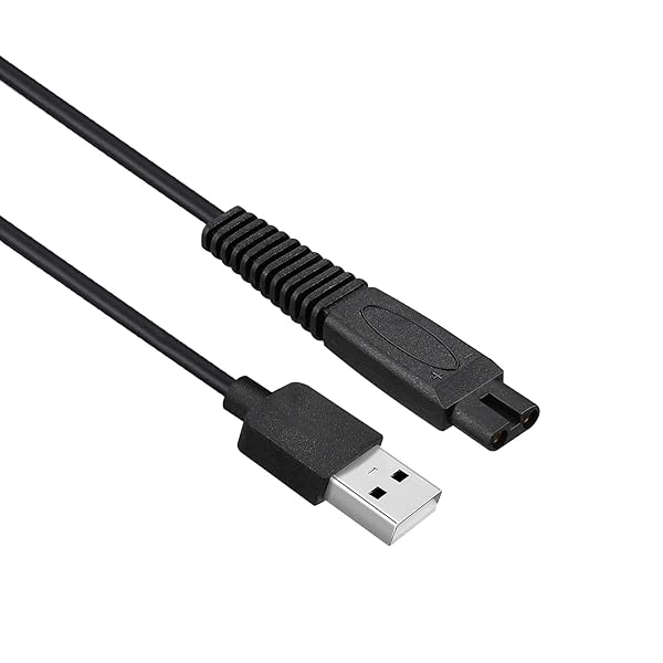 Charger Cord Replacement for Skull Shaver Pitbull Gold Pro, Palm, Platinum Electric Razor - USB Cable 2-Pack - Image 3