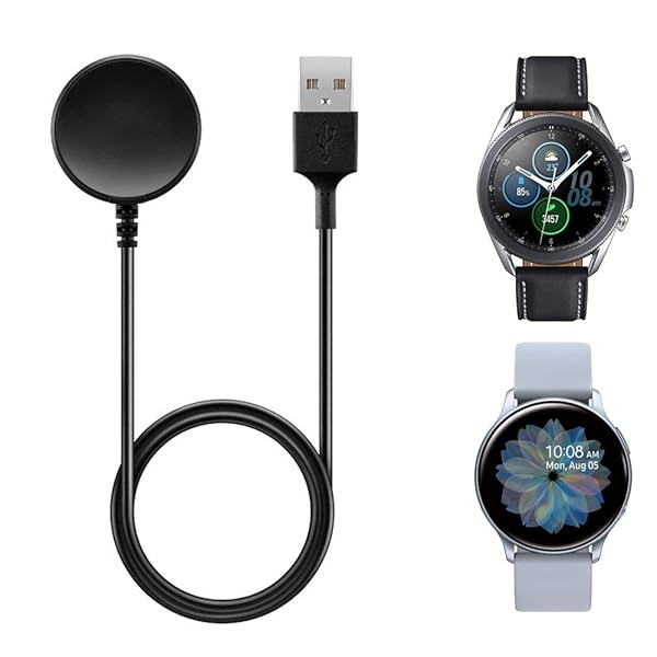 Samsung Galaxy Watch 3 Charger Replacement Charging Cable Dock Stand 3.3ft 1m Fast Charging Accessory