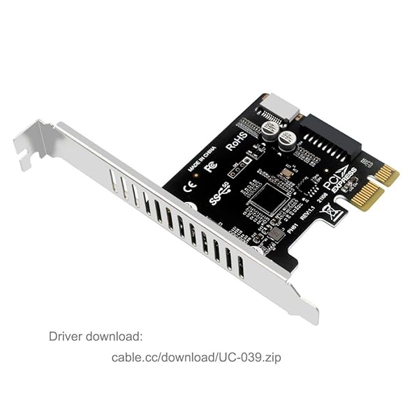 ChenYang USB 3.0 20Pin to PCI-E 1X Expansion Card Adapter - Fast USB 3.1 Gen 1 Type-E Front Panel Socket - Image 7