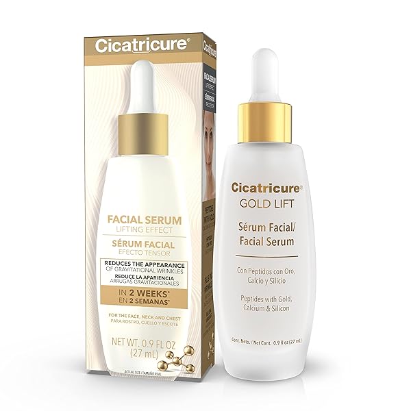 Cicatricure Gold Lift Facial Serum: Anti-Aging, Hydrating & Firming for Face, Neck & Chest - Smooths Lines & Tightens Skin