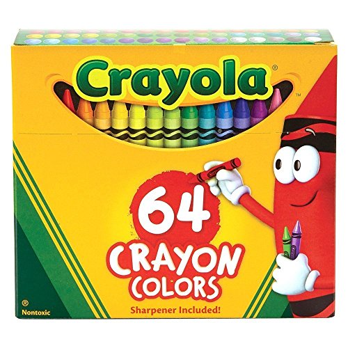 Crayola Classic 64-Count Crayon Color Pack - Assorted 6 Boxes for Creative Fun!