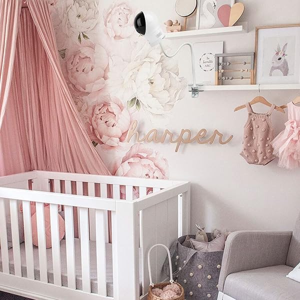 Flexible Clip Mount for Eufy Baby Monitor - Tool-Free Gooseneck Holder for Crib, No Wall Damage - White - Image 5