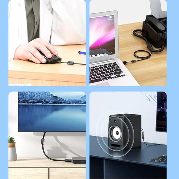 VSKEY 10pcs Clip-on Noise Filter for Home Audio: High-Frequency Ferrite Core Choke for TVs, Speakers & More - Image 7