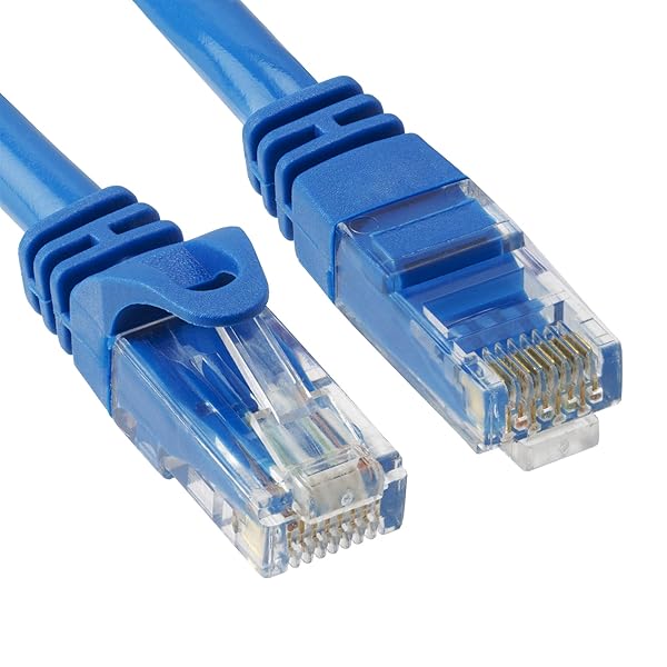 Cmple Cat 6 Ethernet Cable 15ft - 10Gbps LAN Cable for Gaming, Computers, Modems & More - High-Speed 550MHz, Blue