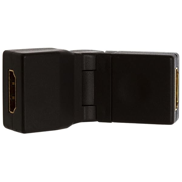 Cmple HDMI Female to Female Extender - 4K Swivel Adapter for TV, Monitors, Projectors & PS4