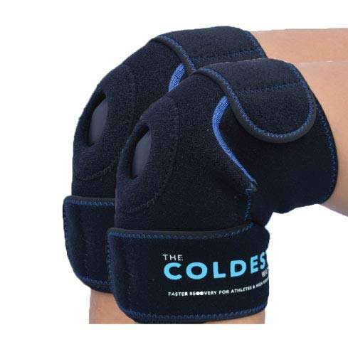 The Coldest Water Coldest Knee Ice Pack Wrap - Reusable Hot & Cold Therapy for Injury Recovery, Sprains, Arthritis - 2 Pack Compression Brace