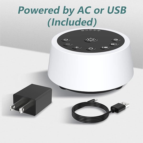 Color Noise Sound Machine: 10 Colors, 25 Soothing Sounds, Adjustable Brightness & Timers for Better Sleep - Image 9
