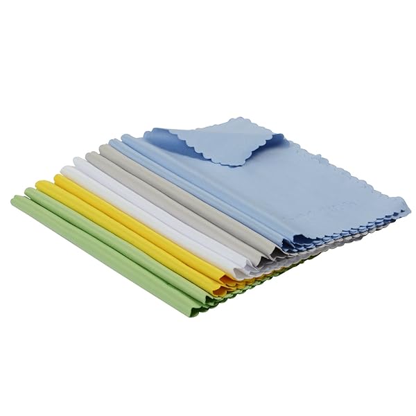 ColorYourLife 10-Pack Microfiber Cleaning Cloths for Electronics & Lenses - Perfect for Phones, Laptops, TVs & More!