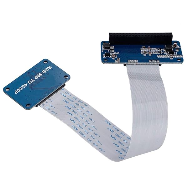 "Colorful LCD Driver Board Kit - 50Pin to 40Pin Adapter for 5", 7", & 10.1" LCDs - Versatile Display Solution" - Image 6