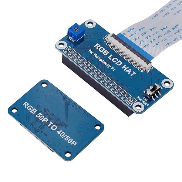 "Colorful LCD Driver Board Kit - 50Pin to 40Pin Adapter for 5", 7", & 10.1" LCDs - Versatile Display Solution" - Image 7