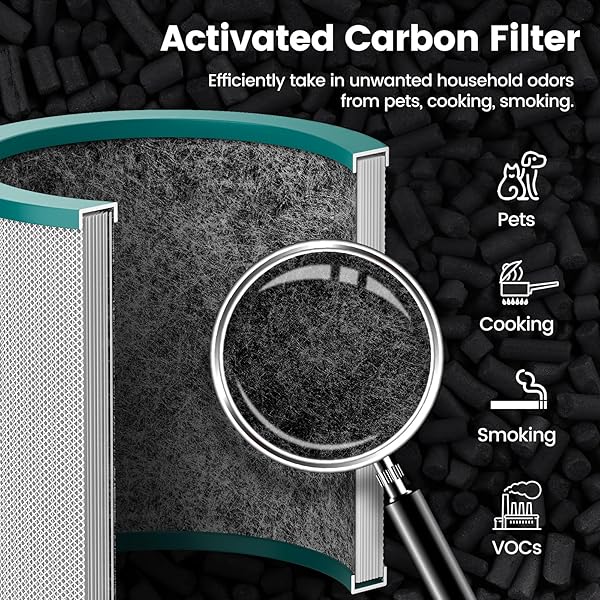Colorfullife Replacement Air Purifier Filter for Dyson TP01, TP02, TP03, BP01 - 2 Pack Compatible with Part 968126-03 - Image 4