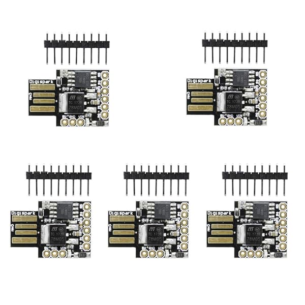 Comimark 5Pcs Digispark ATTINY85 Micro USB Development Board for Arduino Projects