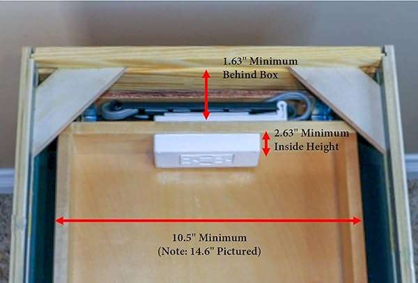 Compact In-Drawer Charging Station: 2 AC Outlets & 2 USB-A Ports with Cord Management - White - Image 8