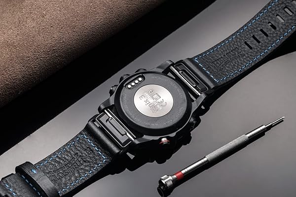 Compatible With Garmin Watch Band, Genuine Leather Watch Band, Retro Vintage Strap For f?nix Forerunner Vivoactive Approach MARQ quatix D2 Series - Image 3