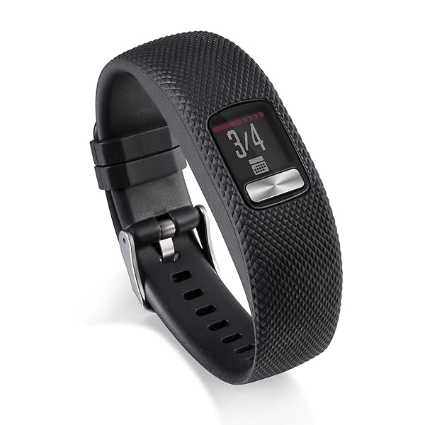 Garmin Vivofit 4 Silicone Replacement Band Black Large Durable Wristband Strap