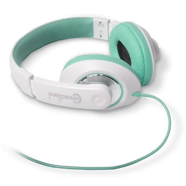 Connectland Stereo Wired Headphones & Microphone - Lightweight 40mm Speakers for Music & Gaming in Stylish Teal CL-AUD63035