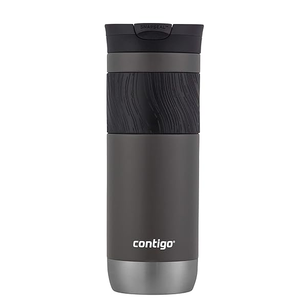 Contigo Byron 2.0 Travel Mug 20oz - Stainless Steel, SNAPSEAL Lid & Grip for Ultimate Convenience
