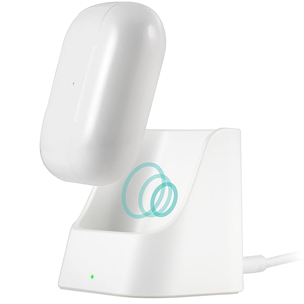 Wireless Charging Station for AirPods & AirPods Pro - 5W Qi Charger with Indicator Light & 4ft USB-C Cable - Perfect for Home & Office - Image 3
