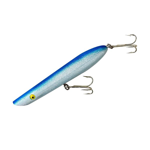 "Buy Cotton Cordell Pencil Popper 7" Topwater Lure - Pearl Blue for Freshwater Fishing Gear" - Image 2