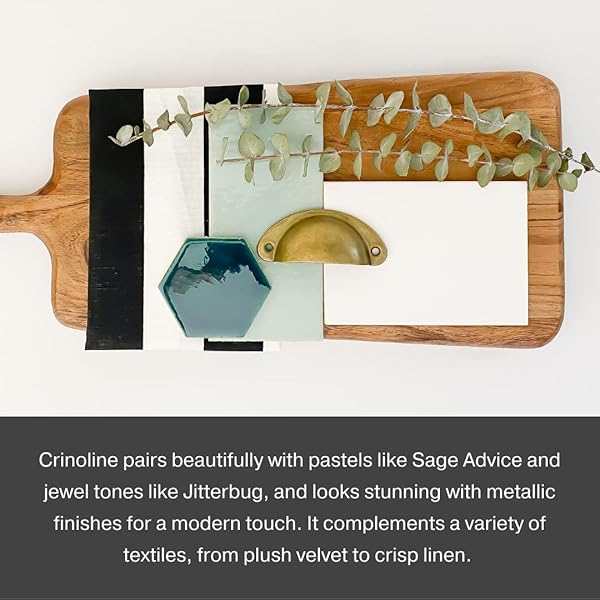 Country Chic All-in-One Chalk Paint Crinoline Off White Eco-Friendly Matte Finish for Furniture Cabinets Home Decor 16 oz - Image 6